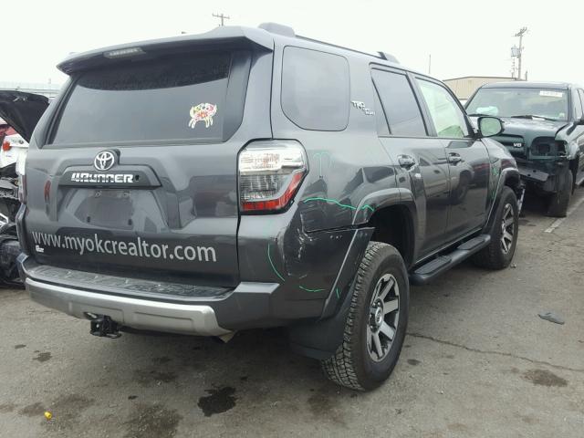 JTEBU5JR8H5451730 - 2017 TOYOTA 4RUNNER SR GRAY photo 4