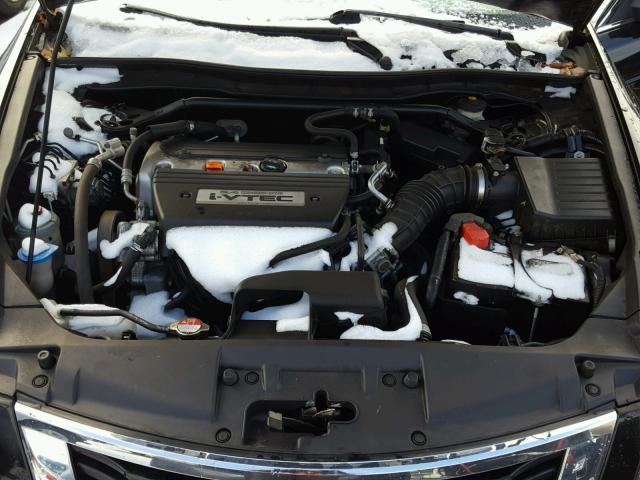 JHMCP26819C012735 - 2009 HONDA ACCORD EXL BLACK photo 7