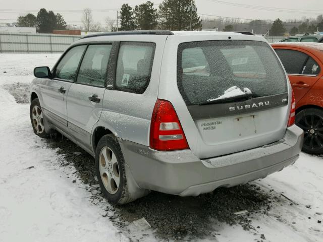 JF1SG65604H767302 - 2004 SUBARU FORESTER 2 SILVER photo 3