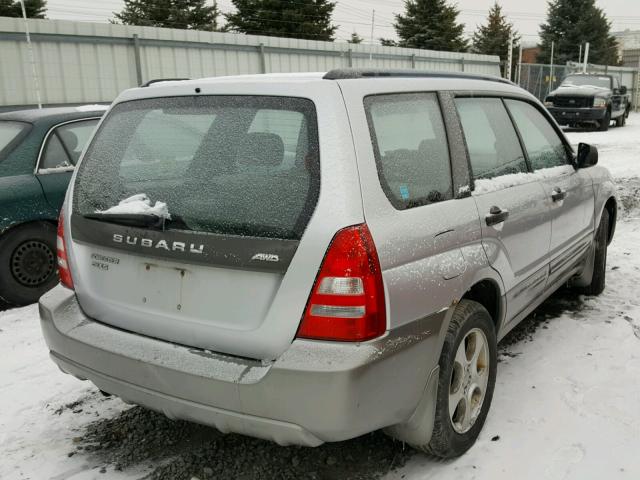 JF1SG65604H767302 - 2004 SUBARU FORESTER 2 SILVER photo 4