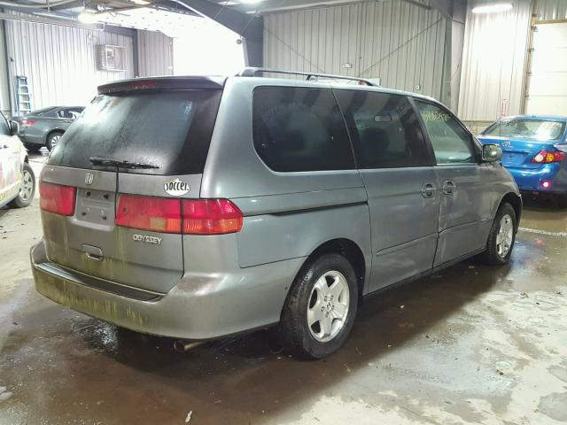 2HKRL18651H519143 - 2001 HONDA ODYSSEY EX BLUE photo 4