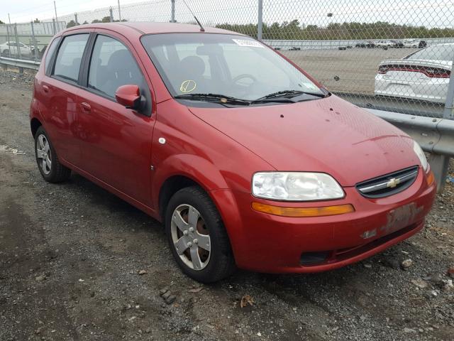 KL1TD66688B125657 - 2008 CHEVROLET AVEO BASE Қызыл фото 1