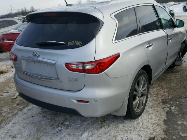 5N1AL0MM2DC329873 - 2013 INFINITI JX35 BASE SILVER photo 4