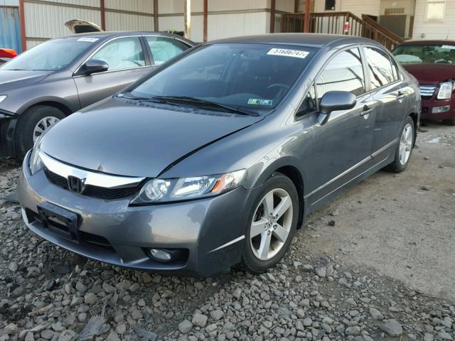 19XFA1F65BE037452 - 2011 HONDA CIVIC LX-S GRAY photo 2