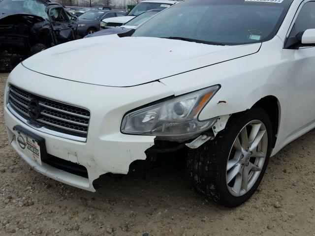 1N4AA51E79C807819 - 2009 NISSAN MAXIMA S WHITE photo 9