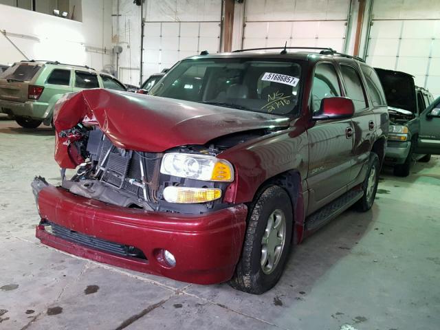 1GKEK63U95J132746 - 2005 GMC YUKON DENA MAROON photo 2