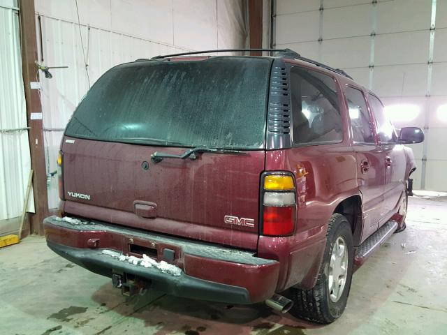 1GKEK63U95J132746 - 2005 GMC YUKON DENA MAROON photo 4