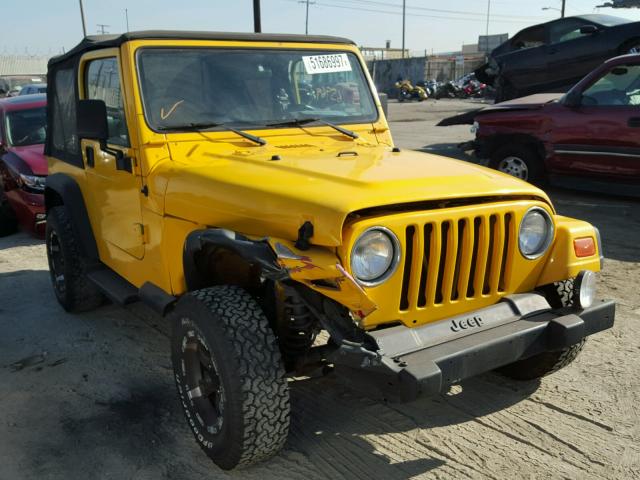 1J4FA29P81P332855 - 2001 JEEP WRANGLER / YELLOW photo 1