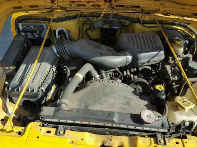 1J4FA29P81P332855 - 2001 JEEP WRANGLER / YELLOW photo 7