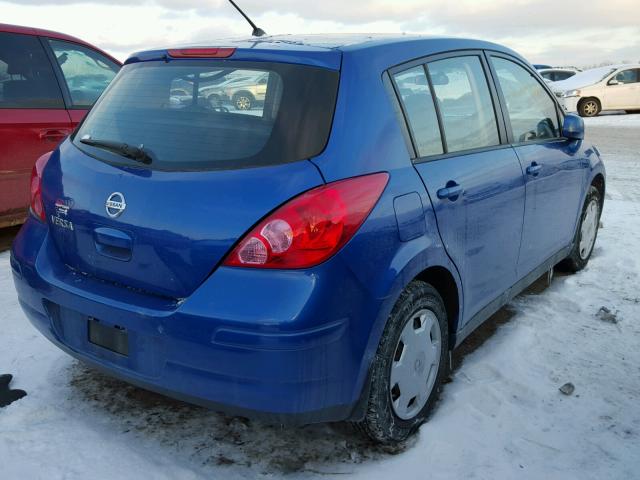 3N1BC13E19L362452 - 2009 NISSAN VERSA S BLUE photo 4