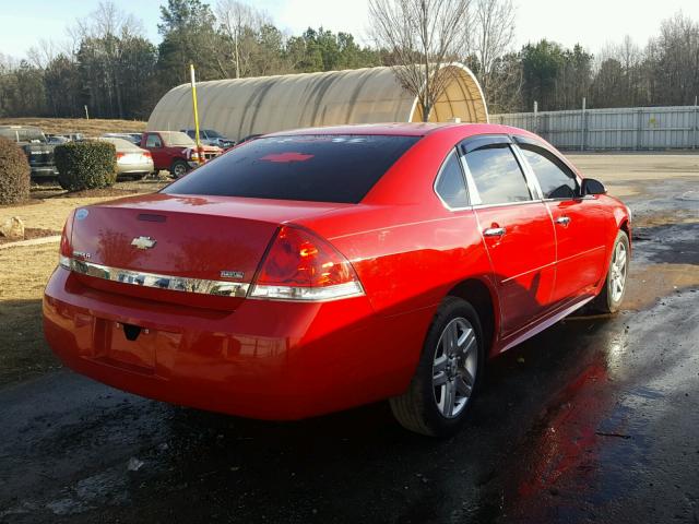 2G1WA5EK6A1233281 - 2010 CHEVROLET IMPALA LS RED photo 4