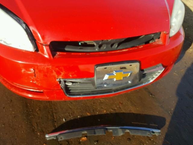 2G1WA5EK6A1233281 - 2010 CHEVROLET IMPALA LS RED photo 9