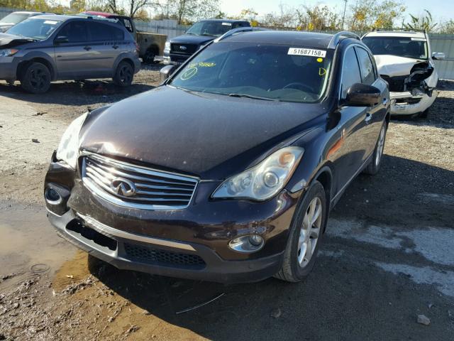 JNKAJ09F59M951601 - 2009 INFINITI EX35 BASE BROWN photo 2