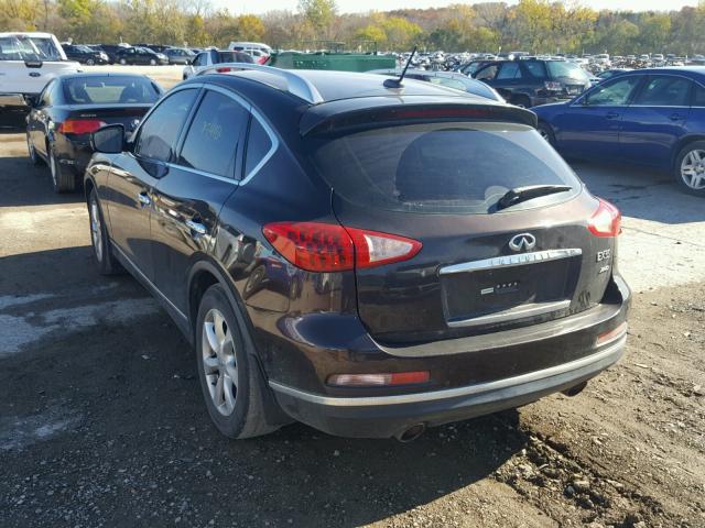 JNKAJ09F59M951601 - 2009 INFINITI EX35 BASE BROWN photo 3