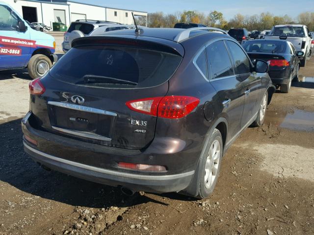JNKAJ09F59M951601 - 2009 INFINITI EX35 BASE BROWN photo 4