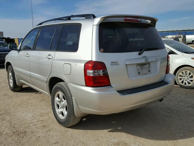 JTEGD21A170166099 - 2007 TOYOTA HIGHLANDER SILVER photo 3