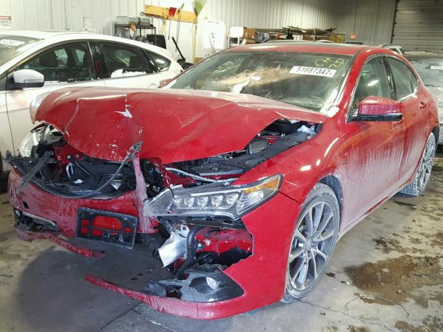 19UUB3F73HA002785 - 2017 ACURA TLX ADVANC RED photo 2