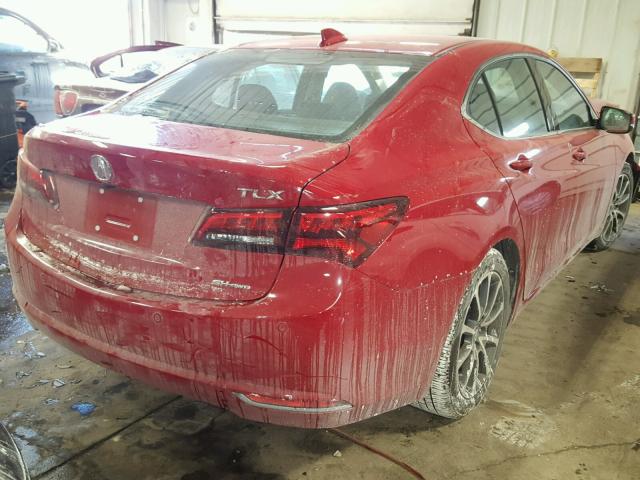 19UUB3F73HA002785 - 2017 ACURA TLX ADVANC RED photo 4