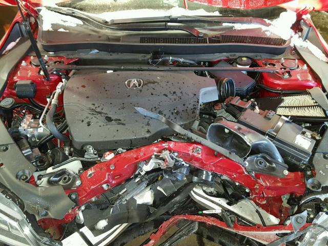 19UUB3F73HA002785 - 2017 ACURA TLX ADVANC RED photo 7