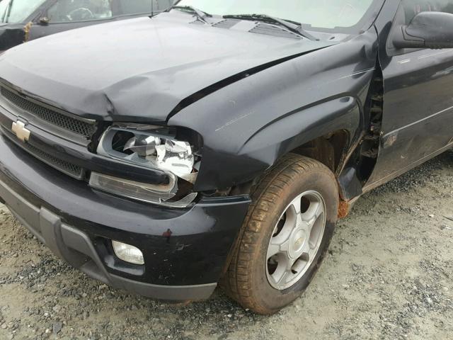 1GNDS13S252254729 - 2005 CHEVROLET TRAILBLAZE BLACK photo 9