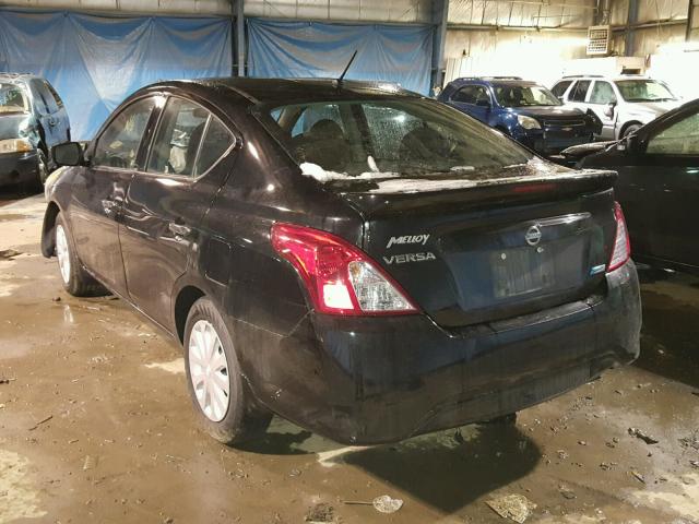 3N1CN7AP2GL835598 - 2016 NISSAN VERSA S BLACK photo 3