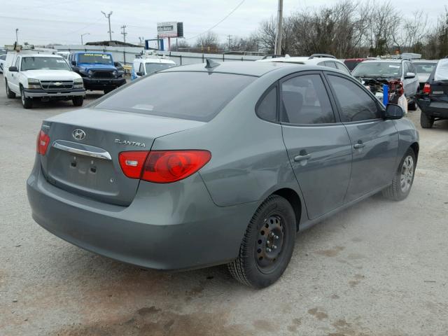 KMHDU4AD9AU828519 - 2010 HYUNDAI ELANTRA BL GRAY photo 4