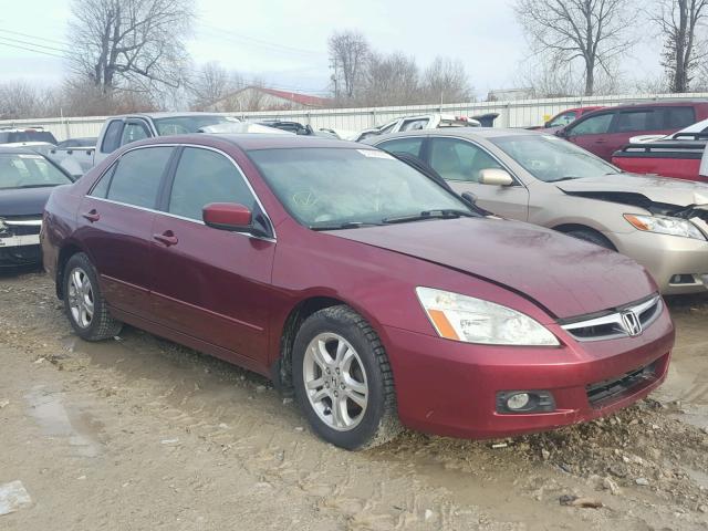 1HGCM56706A139276 - 2006 HONDA ACCORD EX MAROON photo 1