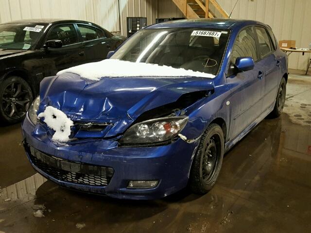 JM1BK343371603814 - 2007 MAZDA 3 HATCHBAC BLUE photo 2