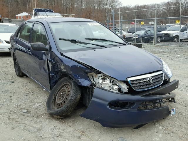 JTDBR32E670123854 - 2007 TOYOTA COROLLA CE BLUE photo 1