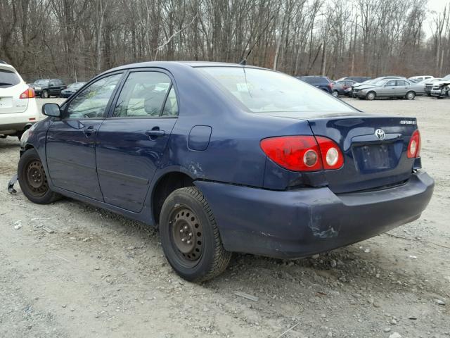 JTDBR32E670123854 - 2007 TOYOTA COROLLA CE BLUE photo 3