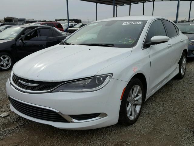 1C3CCCAB2FN730093 - 2015 CHRYSLER 200 LIMITE WHITE photo 2