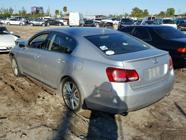 JTHBC96S275005368 - 2007 LEXUS GS 450H GRAY photo 3