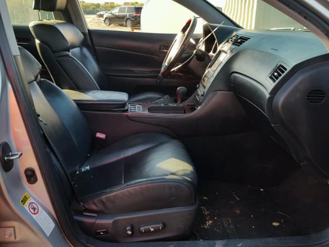 JTHBC96S275005368 - 2007 LEXUS GS 450H GRAY photo 5