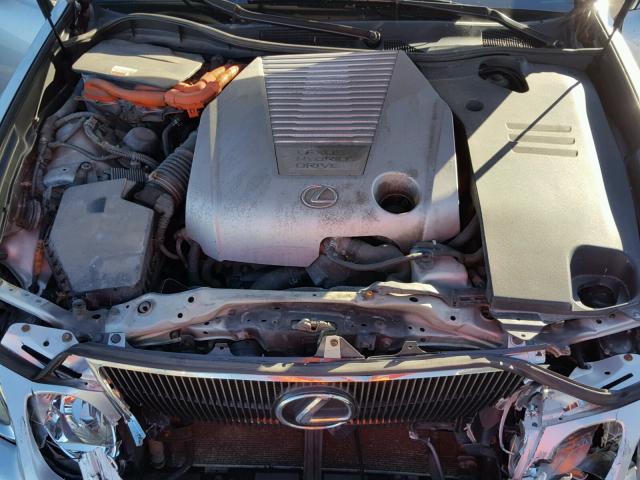 JTHBC96S275005368 - 2007 LEXUS GS 450H GRAY photo 7