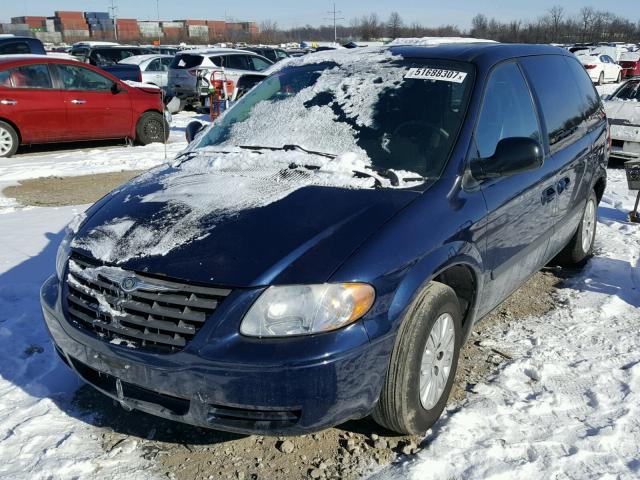 1A4GP45R16B643022 - 2006 CHRYSLER TOWN & COU BLUE photo 2