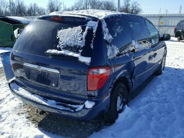 1A4GP45R16B643022 - 2006 CHRYSLER TOWN & COU BLUE photo 4