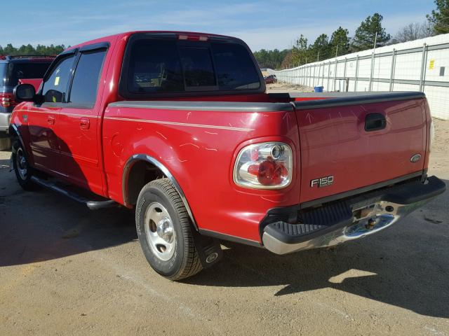 1FTRW07W41KF11443 - 2001 FORD F150 SUPER RED photo 3