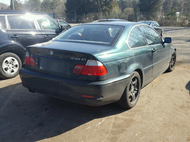 WBABD53484PL11694 - 2004 BMW 330 CI GREEN photo 4