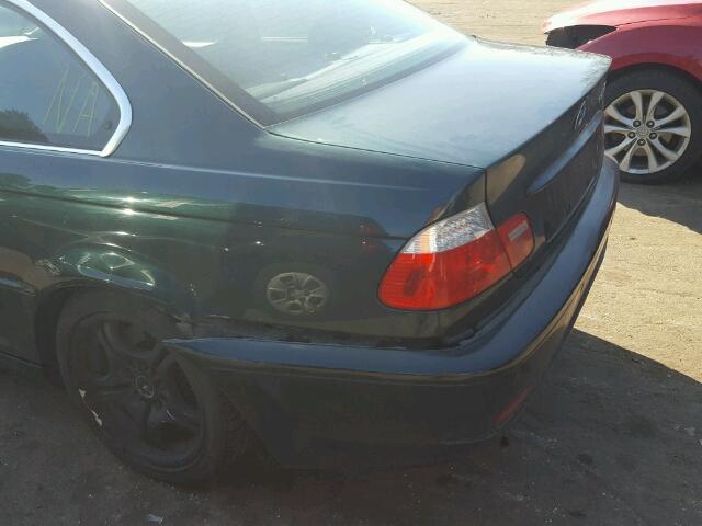 WBABD53484PL11694 - 2004 BMW 330 CI GREEN photo 9