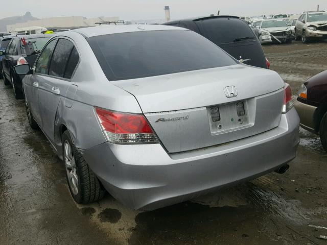 1HGCP26878A015149 - 2008 HONDA ACCORD EXL GRAY photo 3