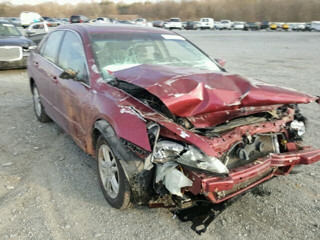 1HGCM56716A009913 - 2006 HONDA ACCORD EX MAROON photo 1