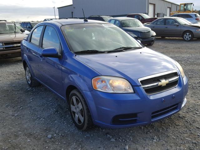 KL1TD56E39B629505 - 2009 CHEVROLET AVEO LS BLUE photo 1
