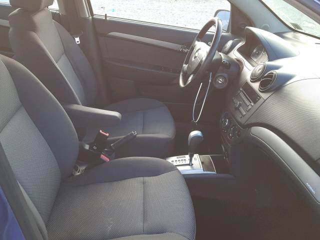 KL1TD56E39B629505 - 2009 CHEVROLET AVEO LS BLUE photo 5