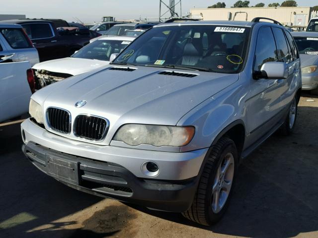 WBAFA53591LM72612 - 2001 BMW X5 3.0I SILVER photo 2