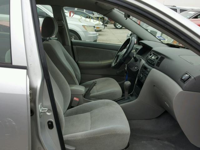 JTDBR32E770120171 - 2007 TOYOTA COROLLA CE SILVER photo 5