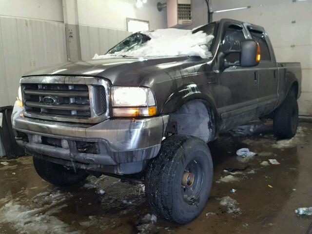 1FTSW31P53EB43344 - 2003 FORD F350 SRW S GRAY photo 2