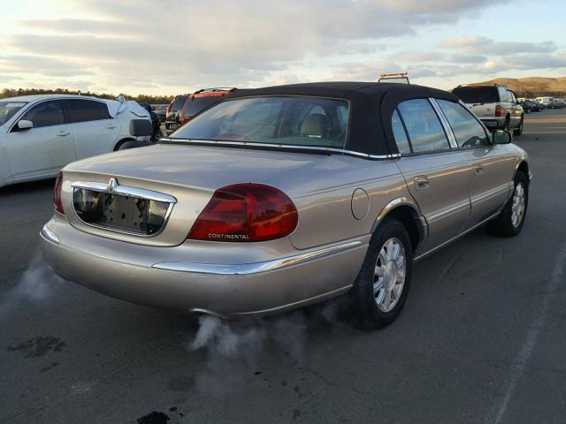 1LNHM97V92Y698959 - 2002 LINCOLN CONTINENTA GOLD photo 4