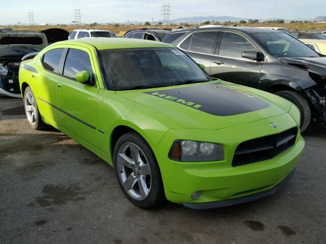 2B3KA53H77H725400 - 2007 DODGE CHARGER R/ GREEN photo 1