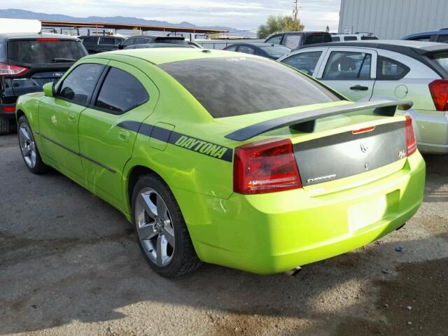 2B3KA53H77H725400 - 2007 DODGE CHARGER R/ GREEN photo 3