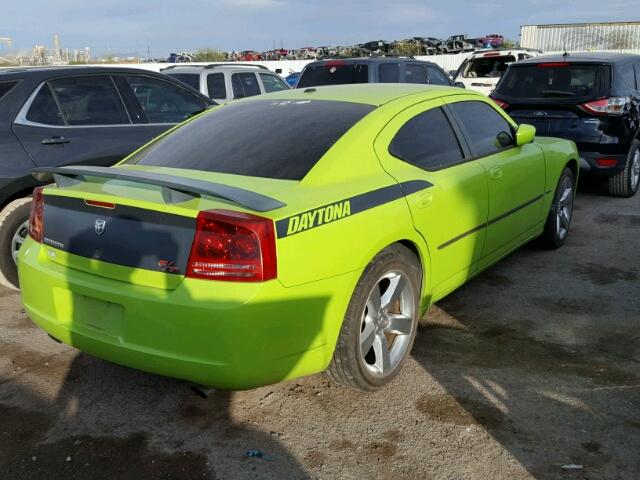 2B3KA53H77H725400 - 2007 DODGE CHARGER R/ GREEN photo 4